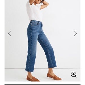 NWT Madewell Curvy Slim Wide-Leg Jeans